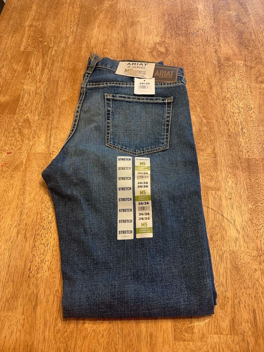 Ariat M5 Straight Leg Stretch Jeans Men’s 36x36 NWT Western Cowboy Denim - Picture 3 of 10